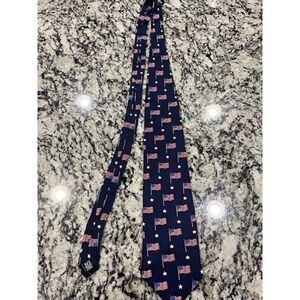 One America USA Flag SILK Tie red‎ white blue Necktie 51093